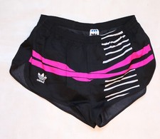 ADIDAS GLANZ SPRINTER RACER NYLON short Shorts GR M / DAMEN GR 38 TRUE VINTAGE