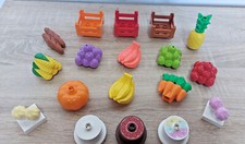 LEGO DUPLO NAHRUNG TORTE ÄPFEL  MÖHREN BANANE ANANAS MAIS WOHNHAUS BAUERNHOF NEU