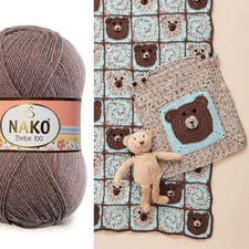 NAKO BEBE 100 Babywolle weich aus Premium Polyacryl stricken 100g (Farbauswahl)