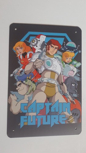 Captain future blechschild - future,