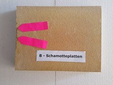 4 Stück 60 x 30 x 3 cm B-WARE! Schamotteplatten Schamottestein Schamotte Kamin
