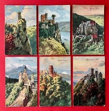 6 x Künstler AK um 1910