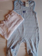 Strampler Set 2 tlg oder 4 tlg in blau