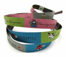 Handmade, hell-blau, grün