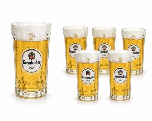 Krombacher bierkrug glas - krombacher,