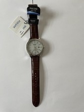 Pulsar  Herren Armbanduhr Lederarmband braun NEU