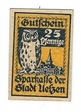 Notgeld Uelzen - Stadt Uelzen