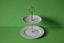 zweistöckige Etagere Teller Seltmann Weiden Julia Blaue Ornamente 022310