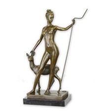 Bronzefigur Diana mit