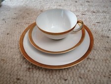 Goldrand Geschirr: Kaffeegedeck (Johann Haviland Bavaria)