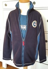 Napapijri SET Fleecejacke + passender Tshirt 134 140 blau 