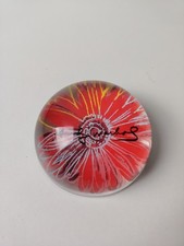 Retro Rosenthal Studio Line x Andy Warhol Glas Briefbeschwerer