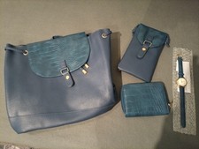 4 tlg Set Rucksack, Handytasche, Geldbörse,Uhr 