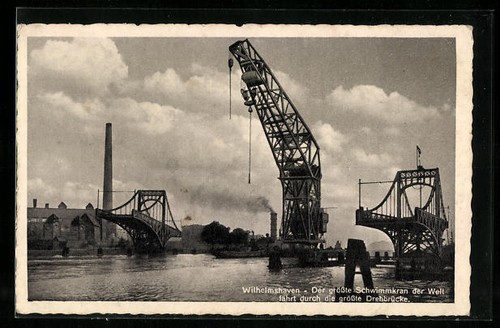 Wilhelmshaven schwimmkran - wilhelmshaven,,
