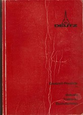 Ersatzteil-Preisliste für Deutz Motoren Traktoren Baumaschinen Ausgabe 1978 