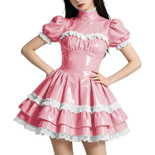 Glänzendes pvc mini prom - mini,