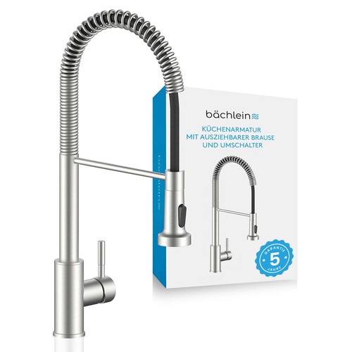 Küchenarmatur mit spiralhals - mit,