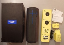 UE Megaboom Bluetooth Lautsprecher Schwarz kabellos tragbar Speaker Charcoal 360