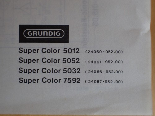 Grundig super color - grundig,