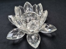 Lotus Teelichthalter Kristall