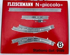 Fleischmann Spur N 9189 Gleismaterial Stations-Set, wenig gebraucht