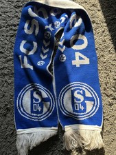 Fussball Schal, FC Schalke 04,Blau Weiß,frisch gewaschen,nie getragen,aus Sammlu