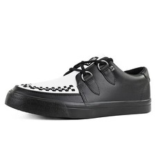 T.U.K. Creepers Herren Creeper Sneaker Classic Black/ White Leather - CREEPER