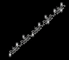 Bordüre 5 Kronen Strass