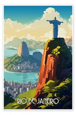 Poster Reiseplakat Rio de
