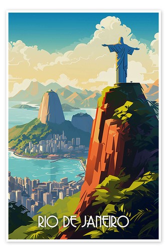 Poster reiseplakat rio - reiseplakat, de