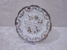 TvkBgm - Antiker Porzellan Teller zur Silberhochzeit - Vintage um 1900 - 20 cm