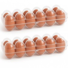 Eierbox 2er Set Eier Eierdose Aufbewahrungsbox Transportbox Kühlschrank Box