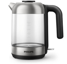 Philips 5000 Series Wasserkocher 1,7L | Glas | Blaues Licht | Kalkfilter|Schnell
