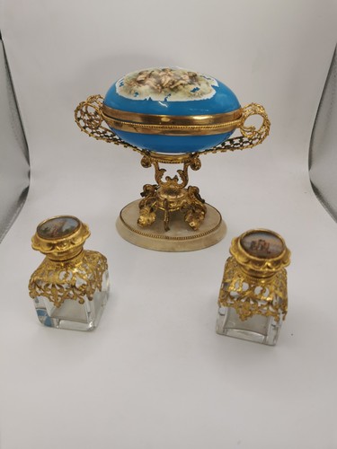 Schmuckdose blue opaline - schmuckdose,,