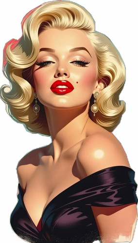 Wandfoto pop art - pop, pin-up