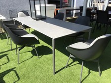 Rolf Benz Outdoor Suno Esstisch 220 x 100 Keramik + 6xDrehsessel Jua 233 A Ausst