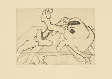 Maria Lassnig, Radierung, signiert und nummeriert