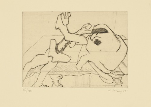 Maria lassnig radierung - maria, lassnig,
