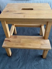 IKEA BEKVÄM Tritthocker Holz