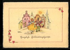 Künstler liesel - künstler-ak,