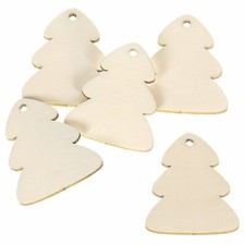 Holz Baum Tannenbaum mit Loch - 2-10cm Streudeko Basteln Deko Tischdeko