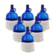 Glasballon blau 2 Liter mit