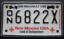 New Mexico On Highway ATV/UTV Motorcycle License pl8 USA Motorrad Nummernschild