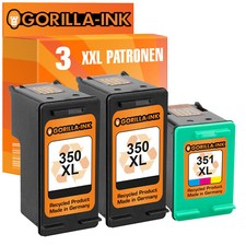 3 Patronen für HP 350 XL &