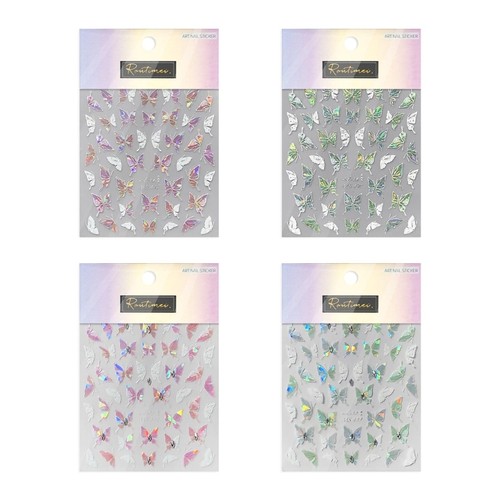 Sparkling butterfly nail - butterfly,