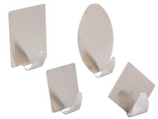 KLEBEHAKEN REX EDELSTAHL Wandhaken selbstklebend Handtuchhalter Handtuchhaken