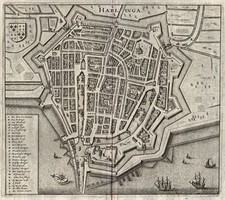 Niederlande Harlingen Original Kupferstich Merian 1641