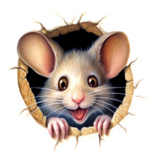 Car sticker mouse - sticker,