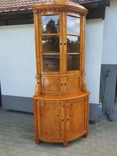 Biedermeier Eckvitrine in