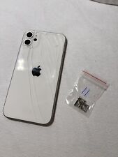 iphone 11 gehäuse original silber / weiß Glas Defekt